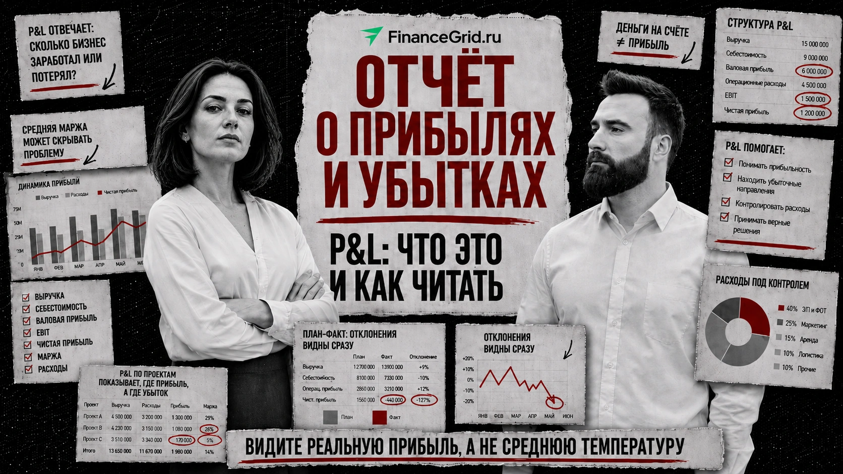 Отчёт о прибылях и убытках показывает реальную прибыль бизнеса