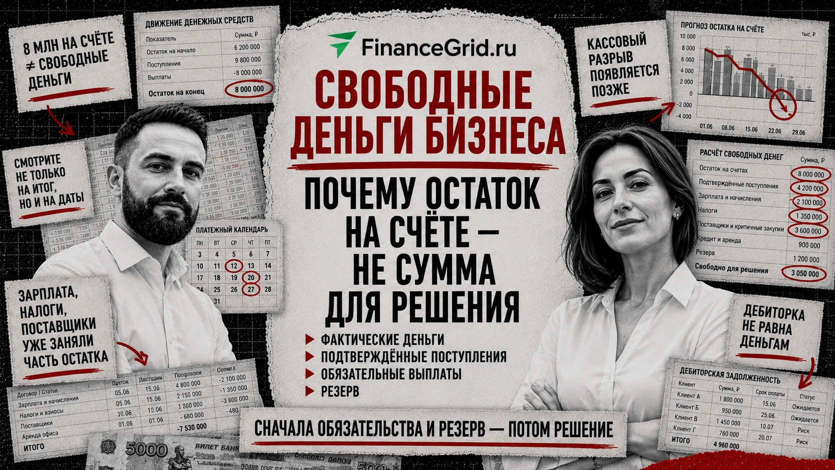 Свободные деньги бизнеса: обязательства, резерв и сумма для решения